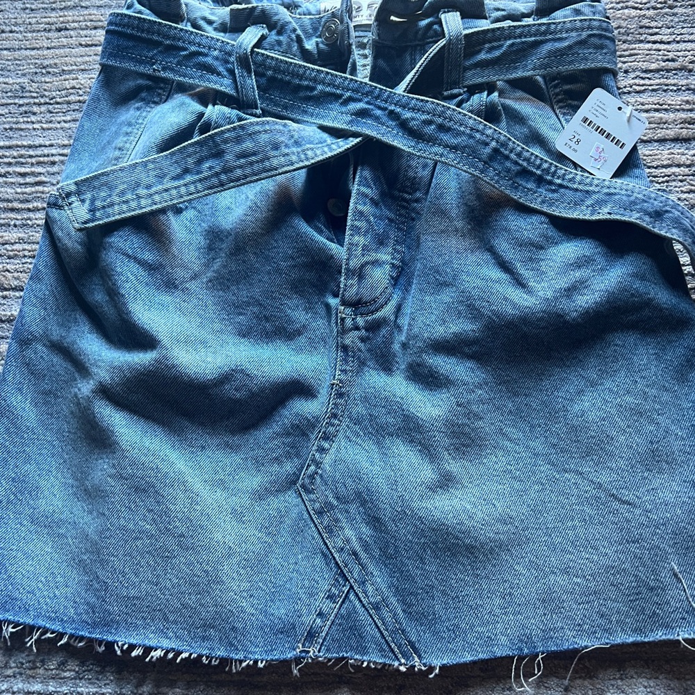 Free people denim skirt